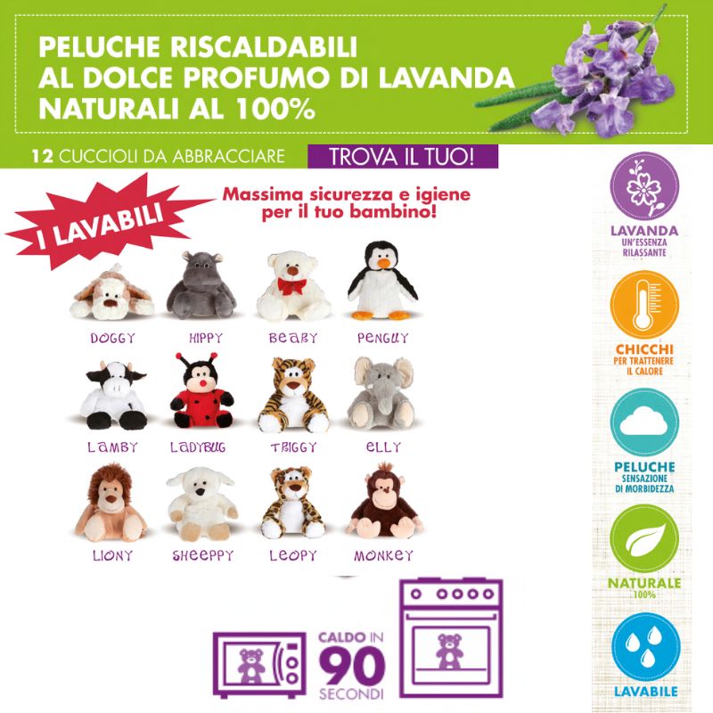 The puppies peluches riscaldabili forno termosifone / raffreddabili  frigorifero - Farmacia Spargoli Mario